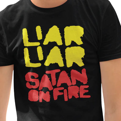LIAR LIAR SATAN ON FIRE T-SHIRT